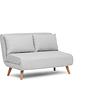 Foldable Sofa Bed 2-seater Grey 8