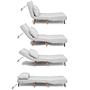 Foldable Sofa Bed 2-Seater White 0