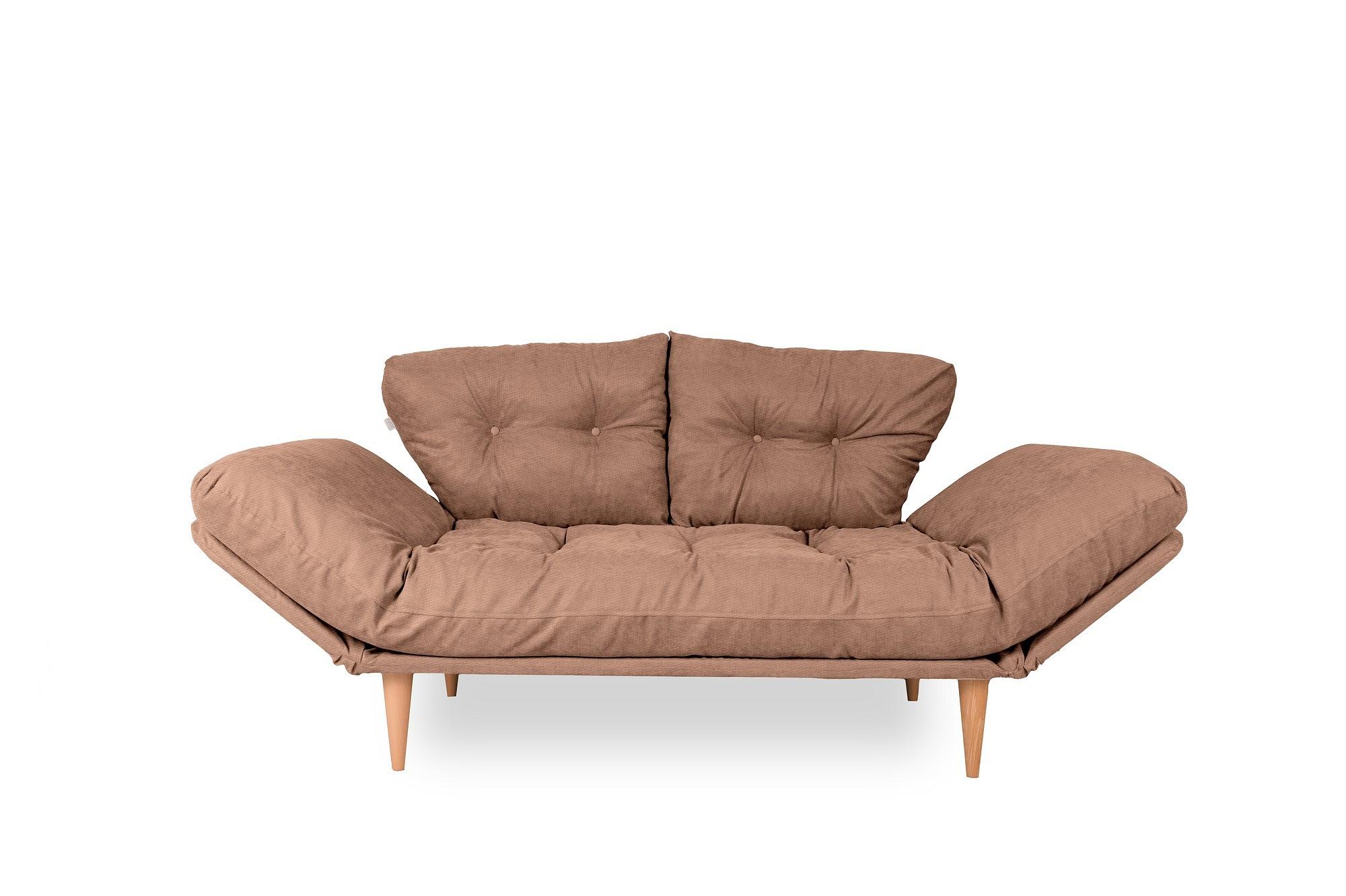 Nina Daybed Sofa Bed 3-seater Light Brown 4