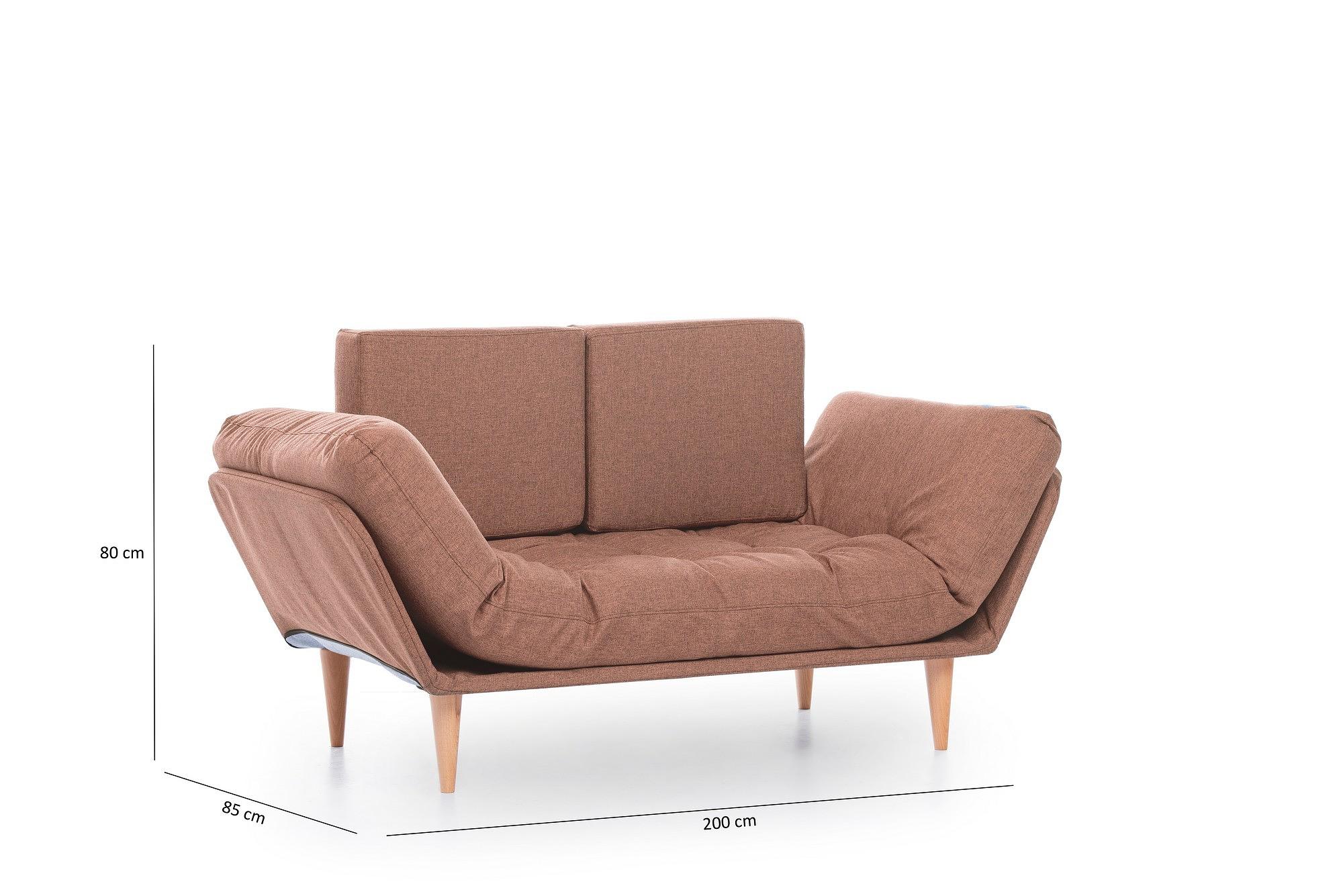 Nina Daybed Sofa Bed 3-seater Light Brown 8