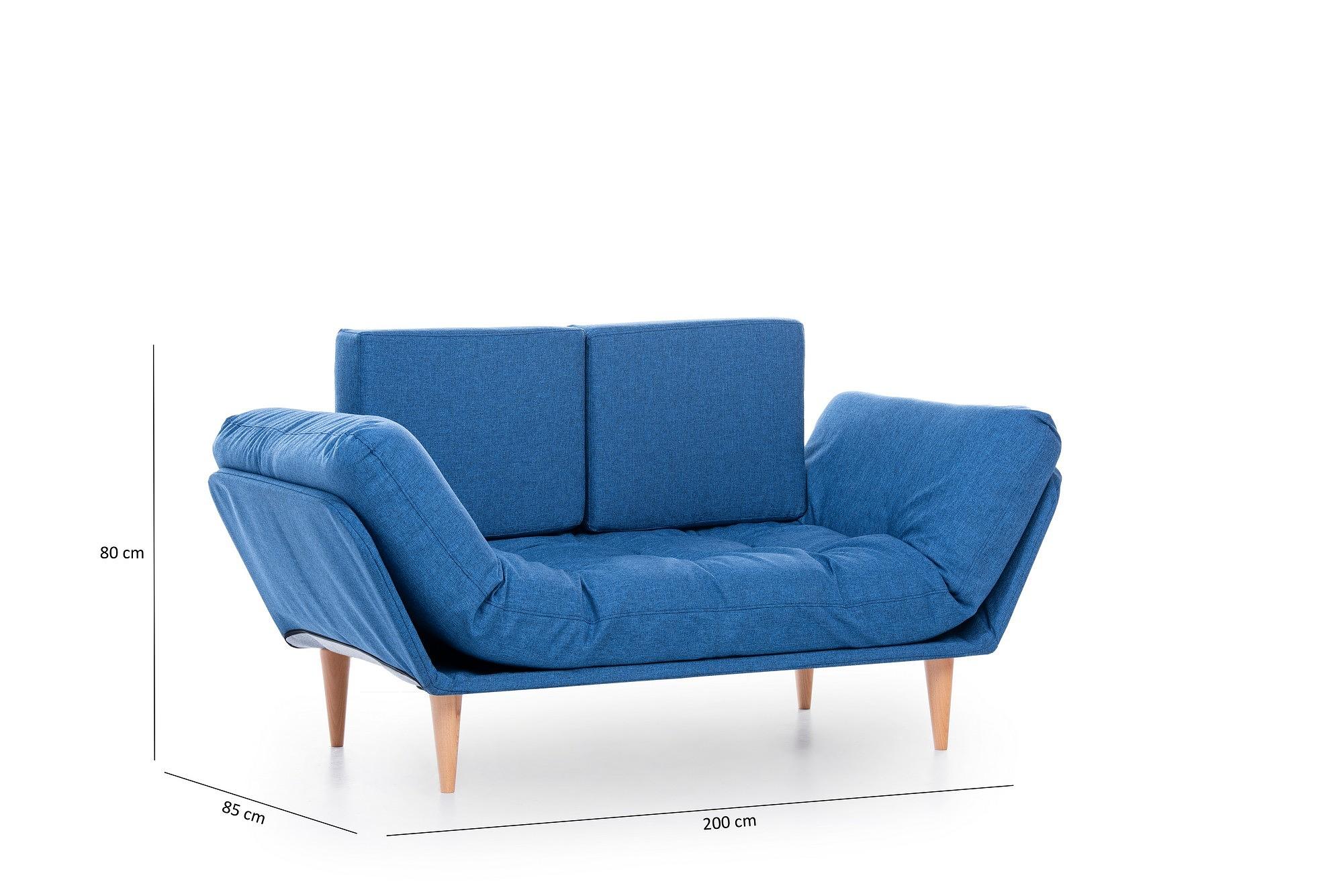Nina Daybed Sofa Bed 3-seater Parliament Blue 8