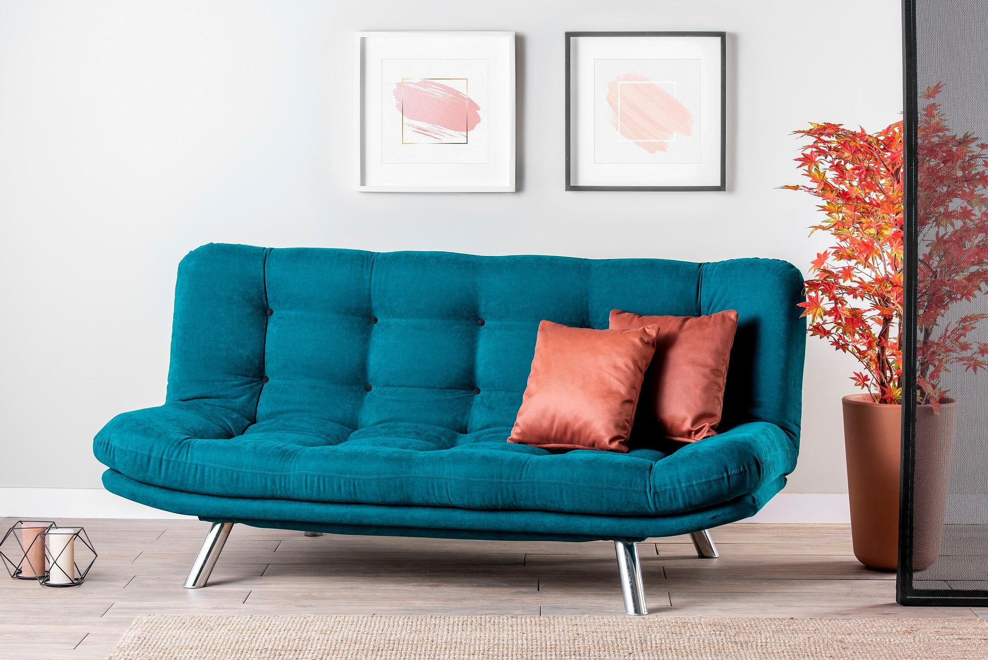 Misa Sofa Bed 3-seater Petrol Green 1