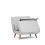 Foldable sofa bed 1-seater grey 9
