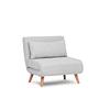 Foldable sofa bed 1-seater grey 8