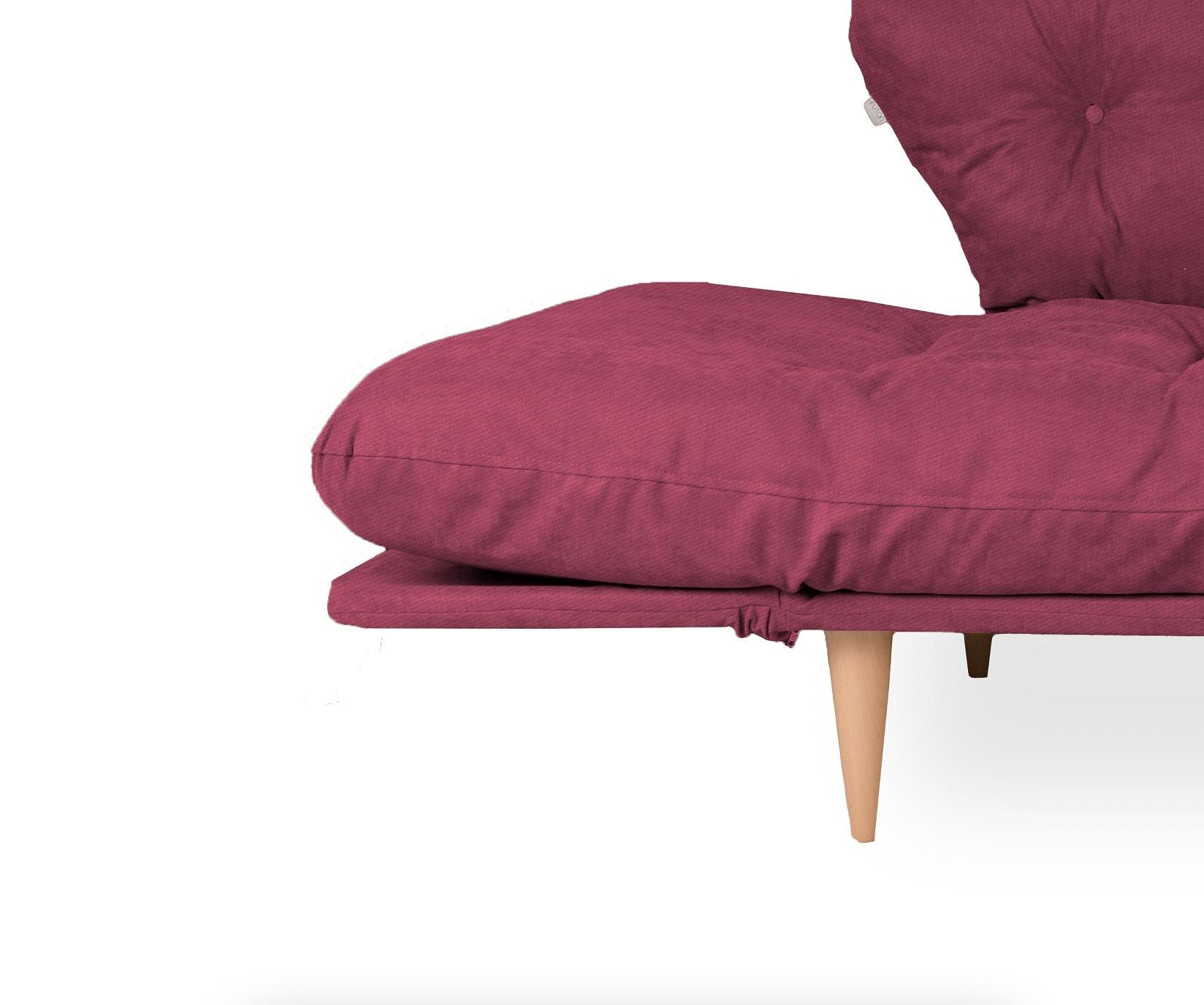 Nina Daybed Sofa Bed 3-seater Dark Red 7