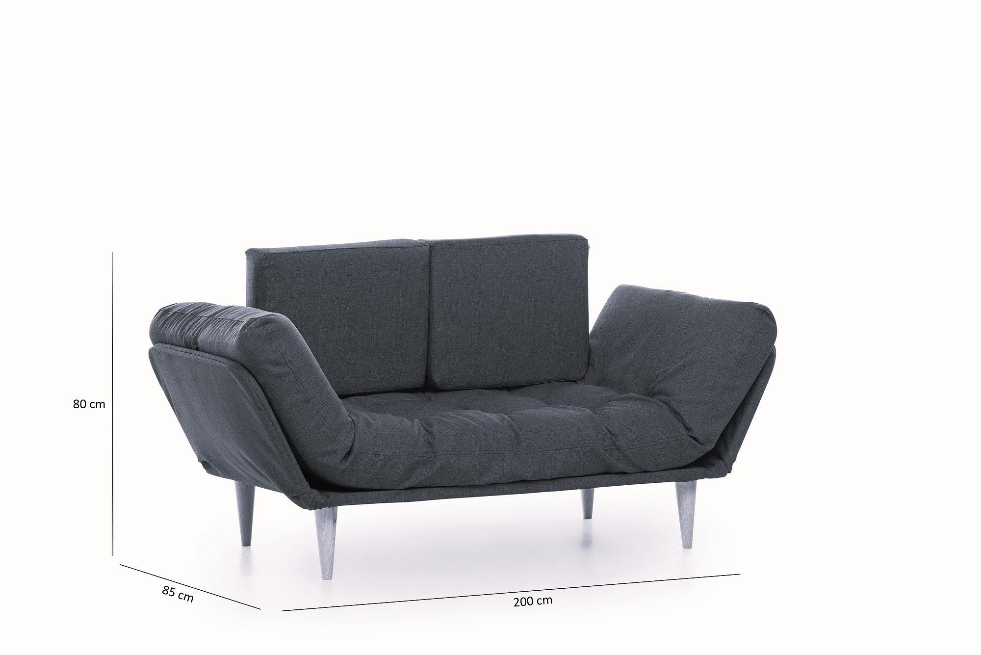 Nina Daybed Sofa Bed 3-seater Dark Red 8