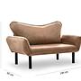 Chatto Sofa Bed 2-Seater Light Brown 7