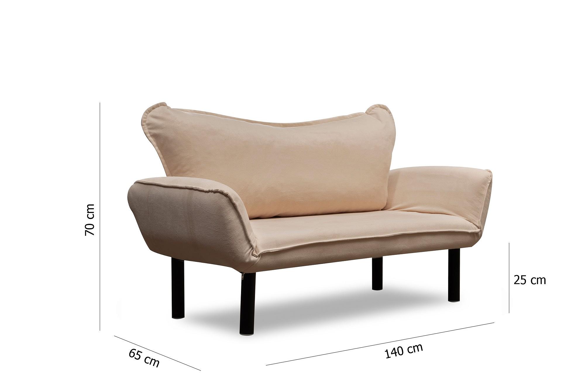 Chatto Sofa Bed 2-Seater Cream 7