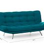 Misa Divano letto 3 posti Verde petrolio 9