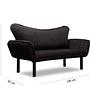 Chatto Sofa bed 2-seater Black 7