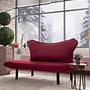 Chatto Sofa Bed 2-seater Maroon 2