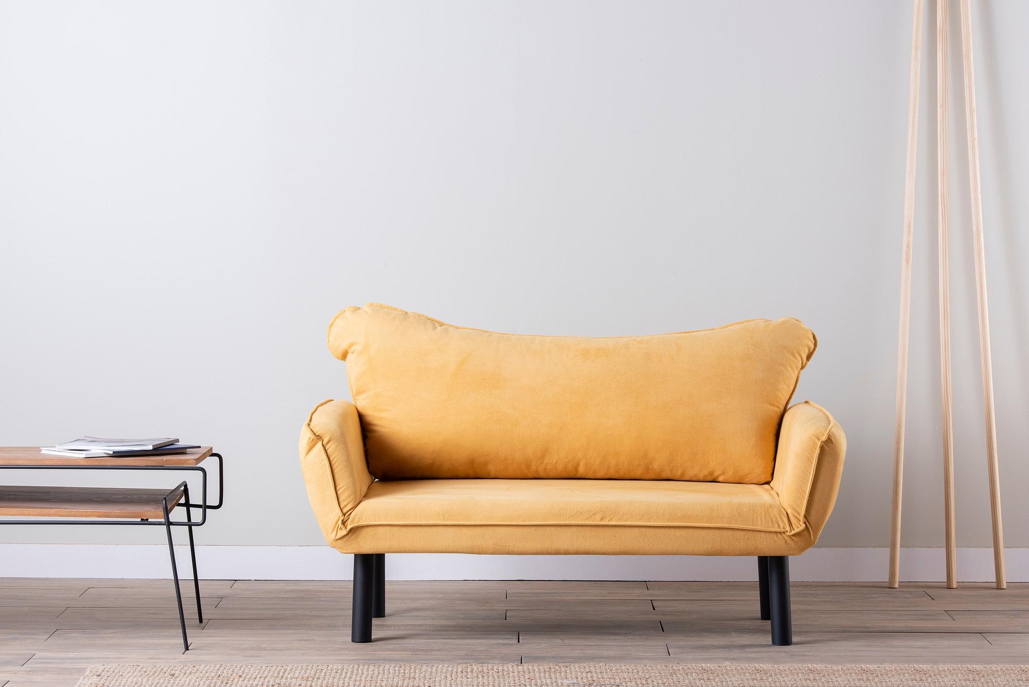 Chatto Sofa bed 2-seater Mustard 2