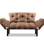Nitta Sofa Bed 2-Seater Light Brown 8