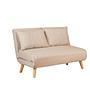 Foldable Sofa Bed 2-seater Cream 0