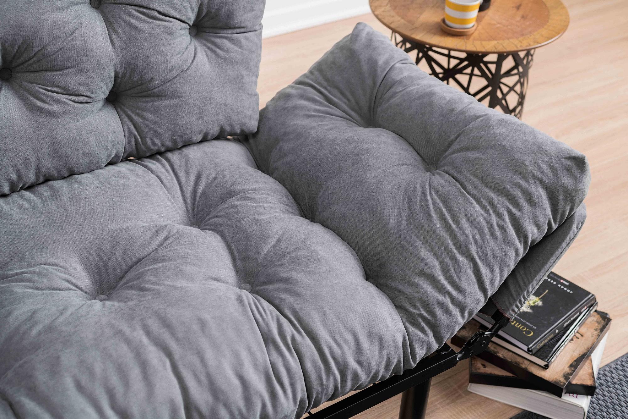 Nitta Sofa Bed 2-seater Grey 3