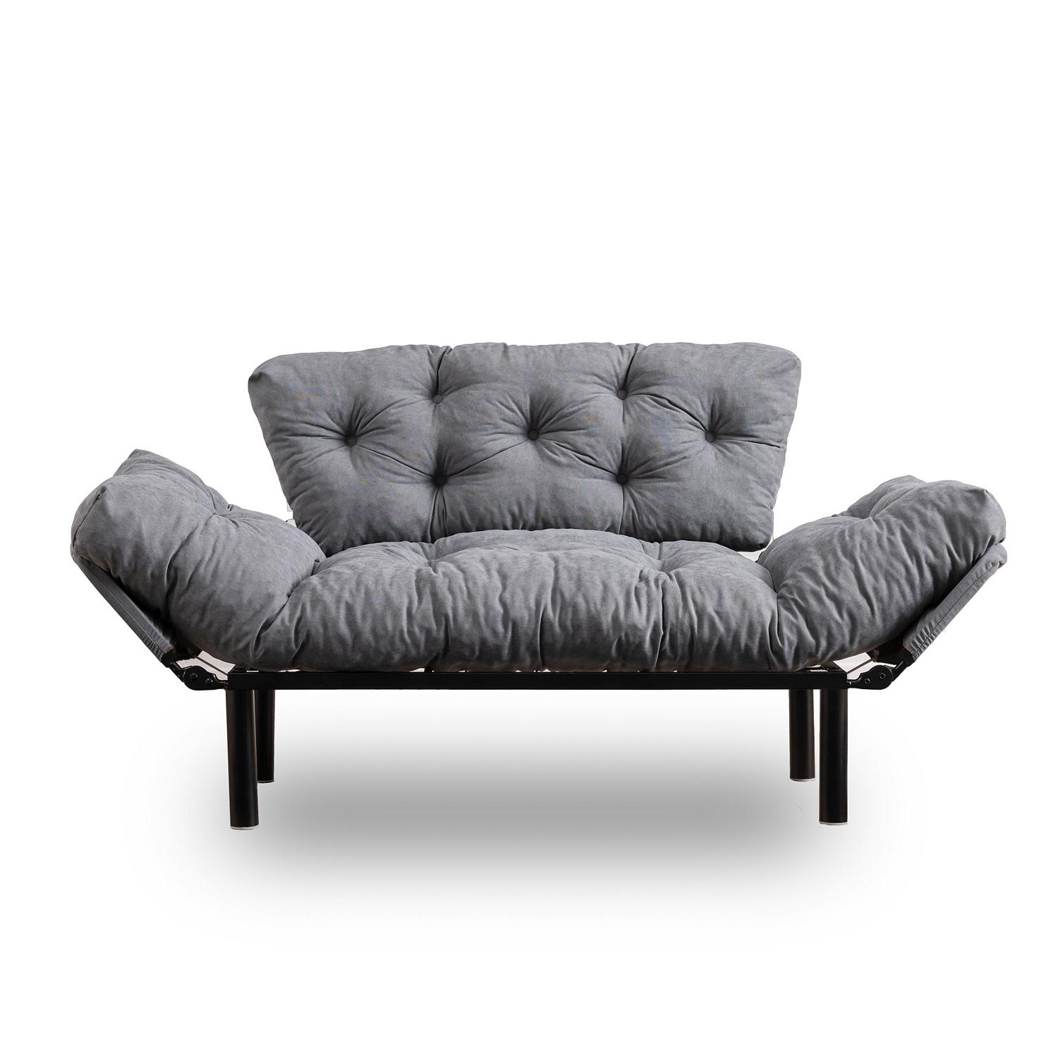 Nitta Sofa Bed 2-seater Grey 4