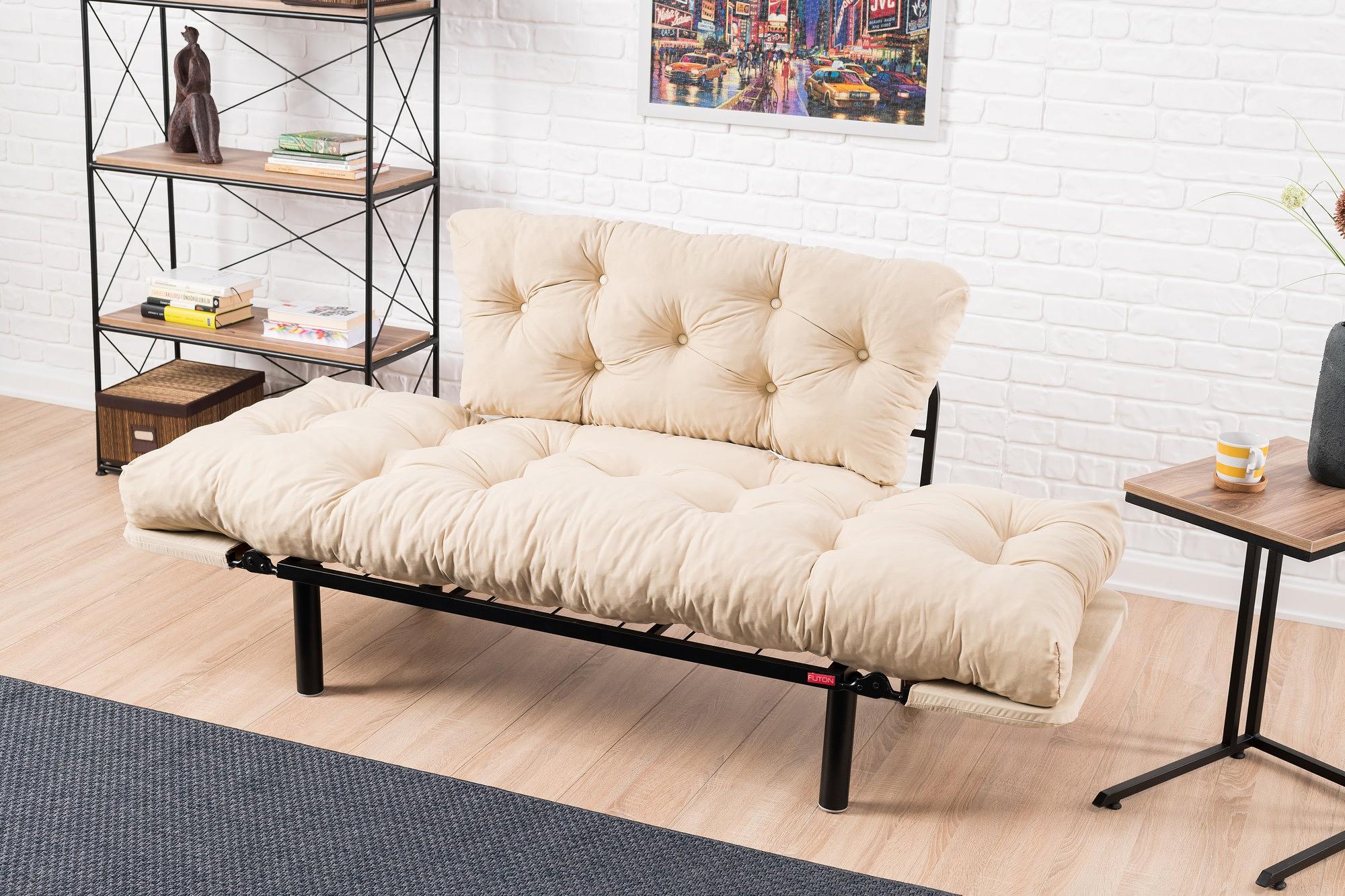 Nitta Sofa Bed 2-Seater Cream 3