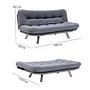 Misa Small Sofa Bed 3-Seater Multicolor 9