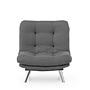 Misa Sofa 1-Seater Grey 0