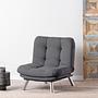 Misa Sofa 1-Seater Grey 1