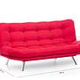 Misa Sofa Bed 3-Seater Red 9
