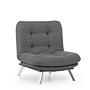 Misa Sofa 1-Seater Grey 4