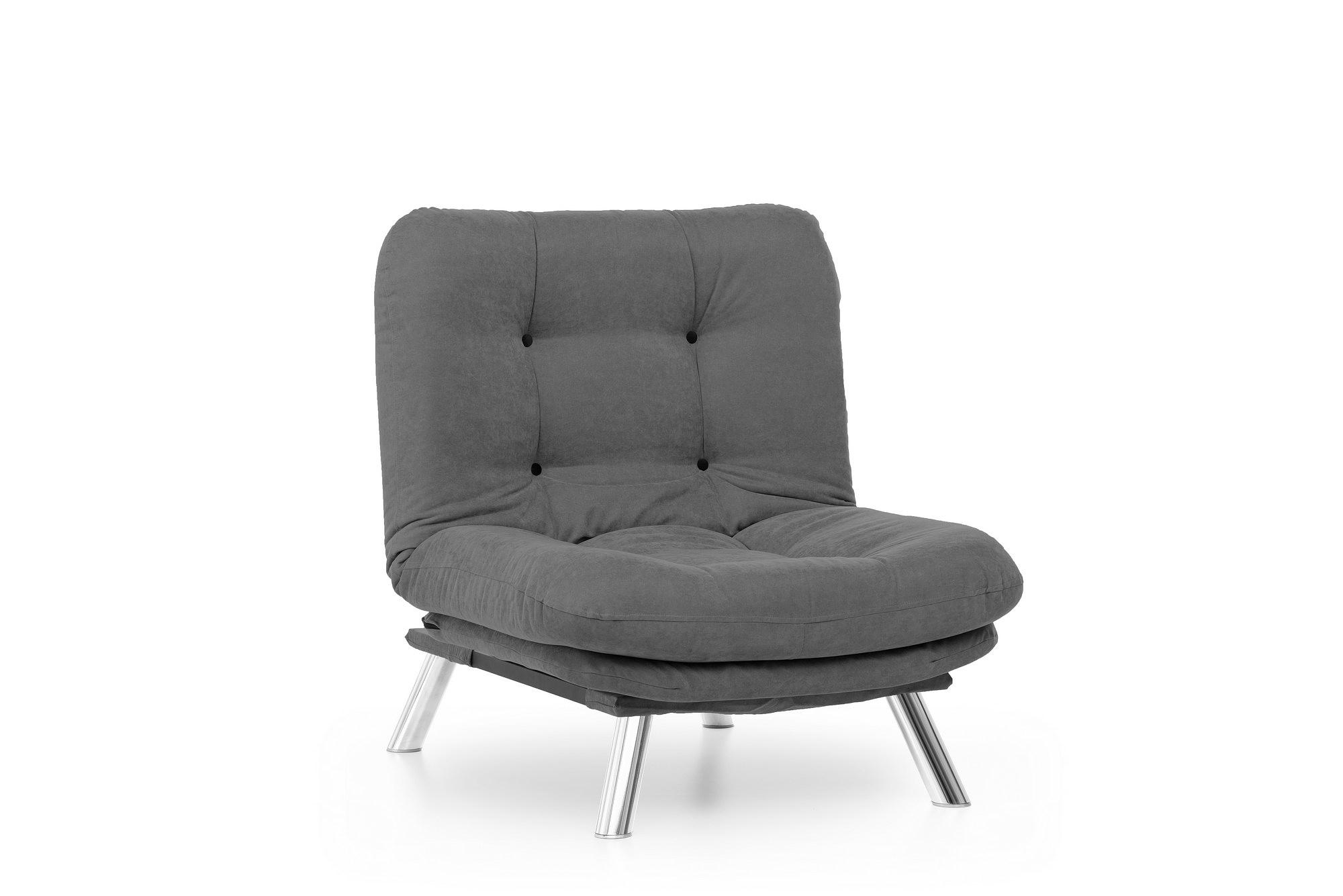 Misa Sofa 1-Seater Grey 4