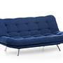 Misa Sofa Bed 3-Seater Navy Blue 5