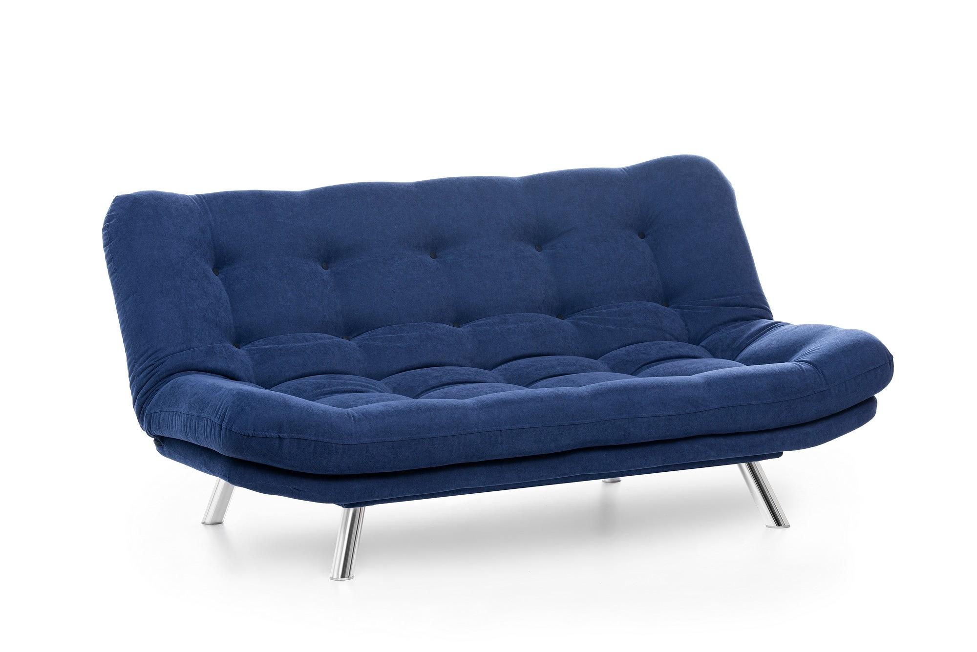 Misa Sofa Bed 3-Seater Navy Blue 5