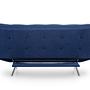 Misa Sofa Bed 3-Seater Navy Blue 8