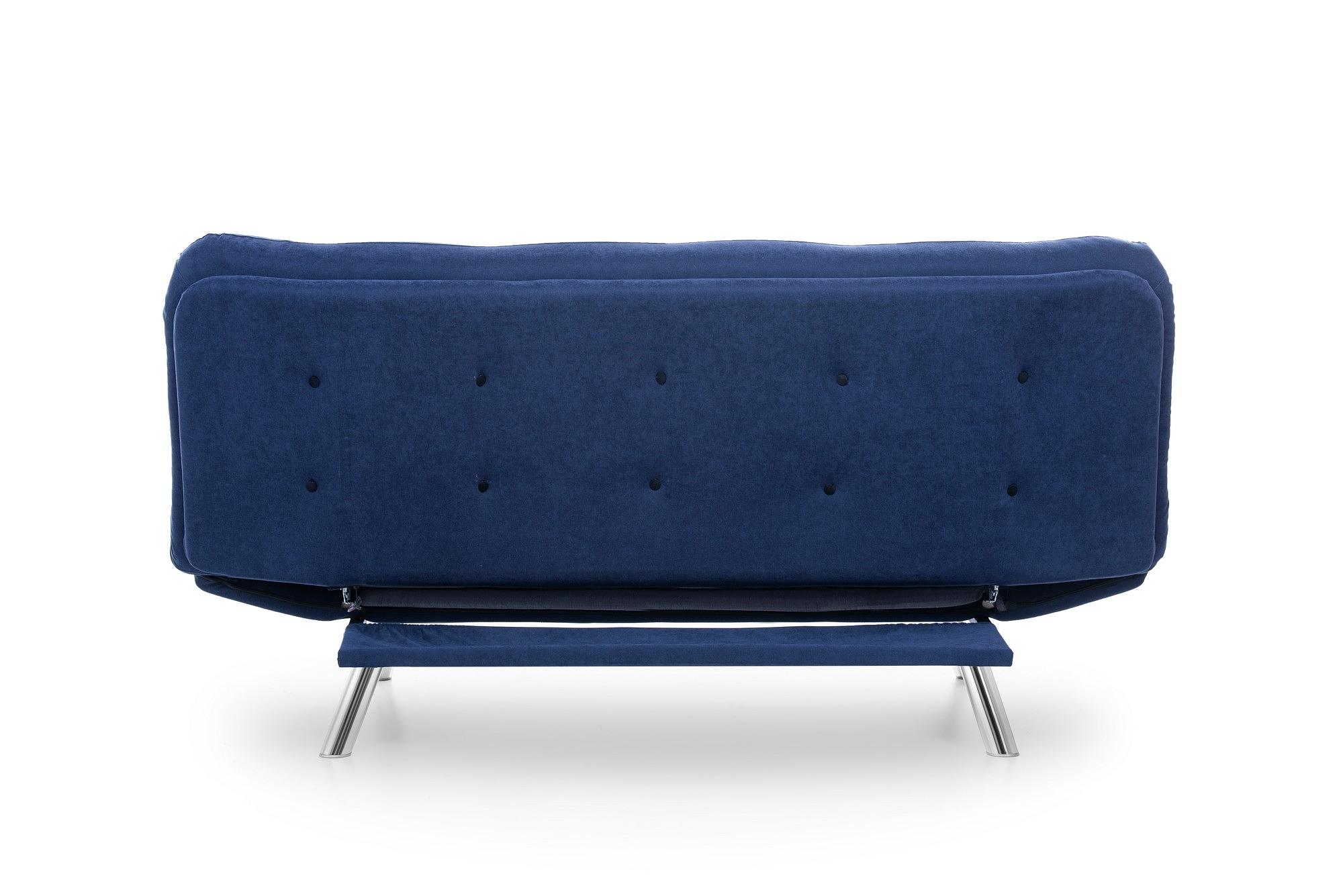 Misa Sofa Bed 3-Seater Navy Blue 8