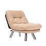 Misa Small Solo Sofa Bed 1-Seater Cream 6