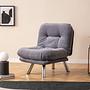 Misa Small Solo Sleeper Sofa 1-Seater Grey 1