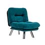 Misa Small Solo Sofa Bed 1-seater Petrol Green 0