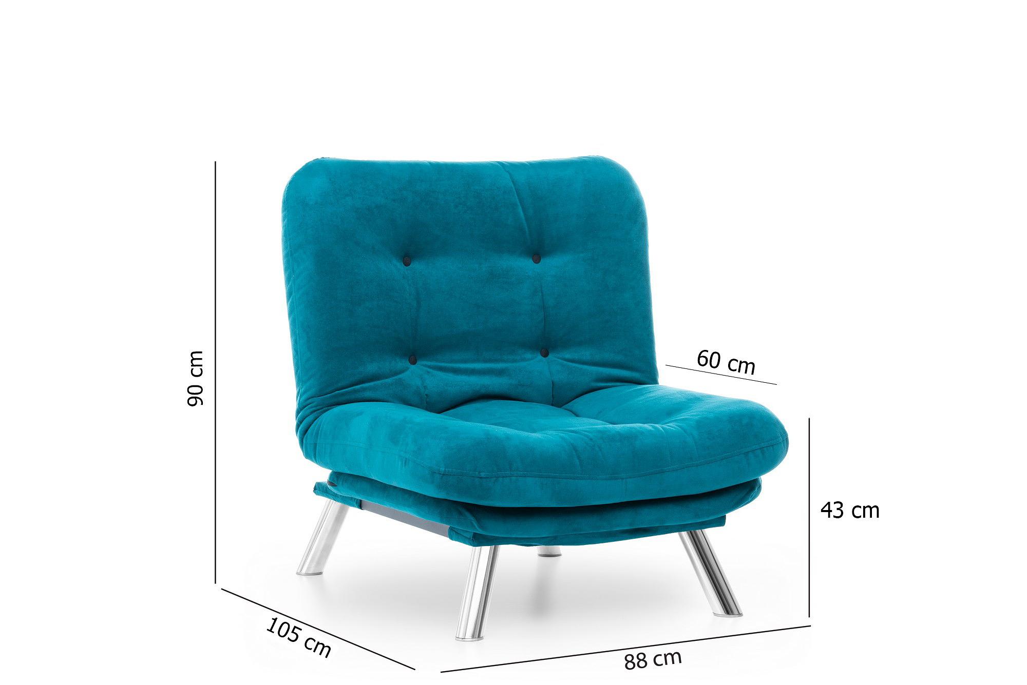 Misa Sofa 1-seater Petrol Green 9