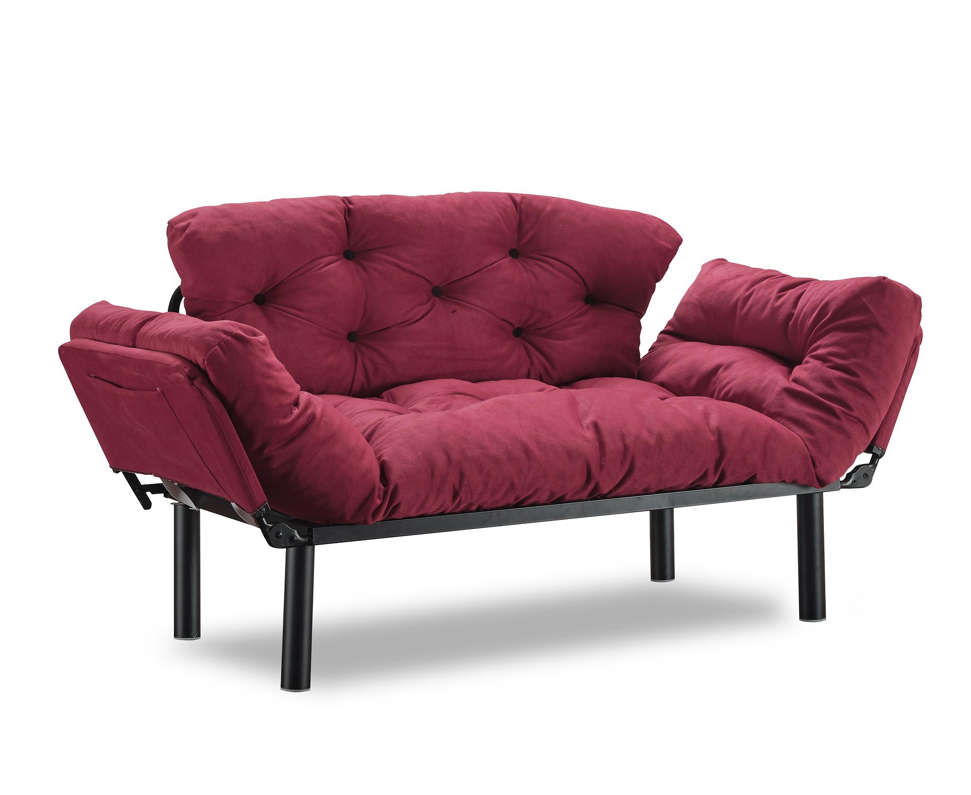 Nitta Sofa Bed 2-seater Maroon 5