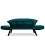 Genzo Sofa bed 2-seater Petrol Blue 5