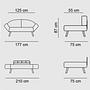 Genzo Sleeper Sofa 2-Seater Black 6