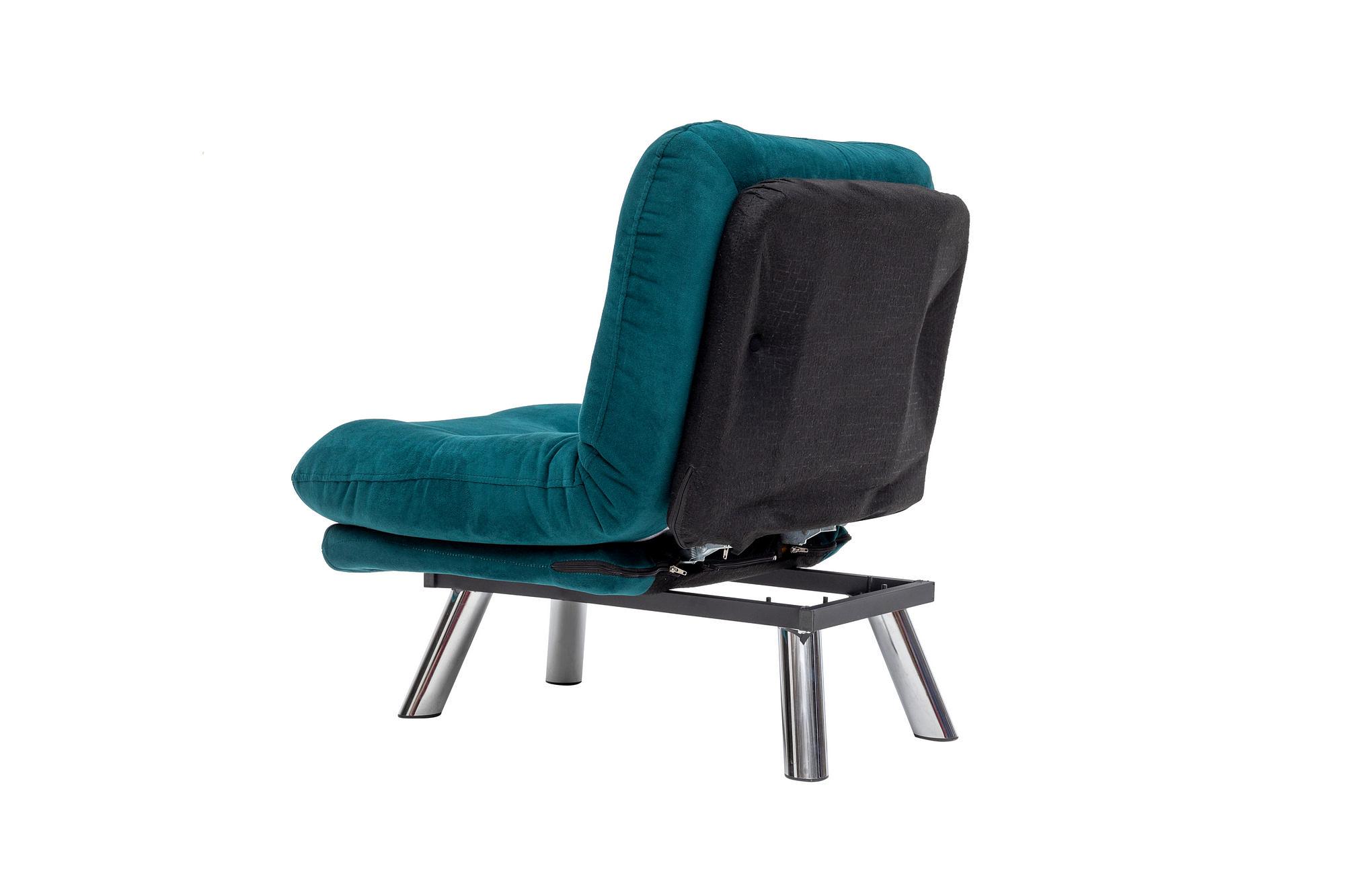 Misa Small Solo Sofa Bed 1-seater Petrol Green 8