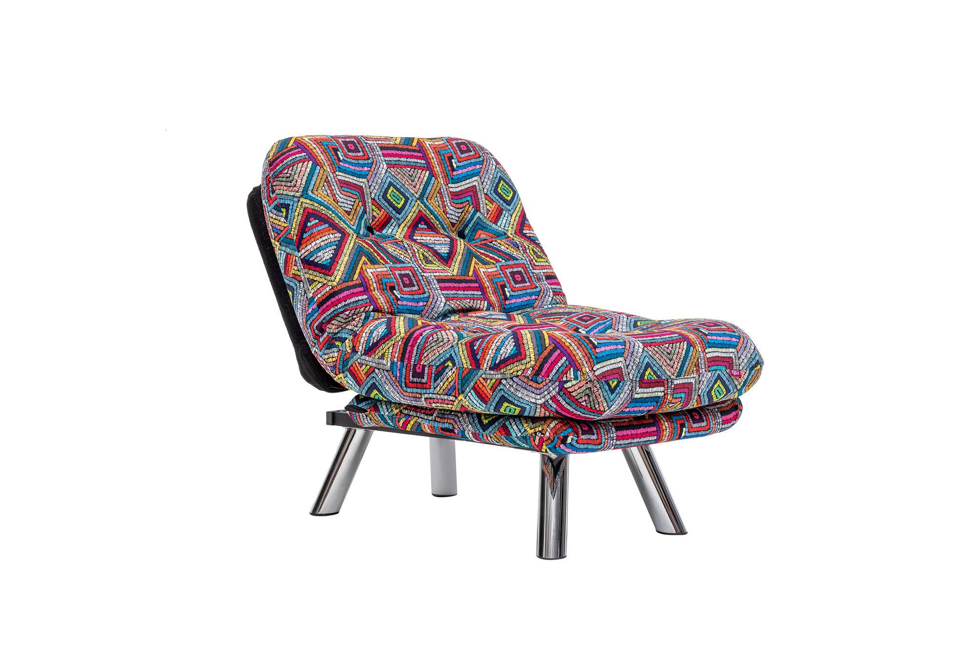 Misa Small Solo Sleeper Sofa 1-Seater Multicolored 6