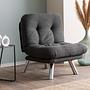 Misa Small Solo Sofa Bed 1-seater Dark Grey 1