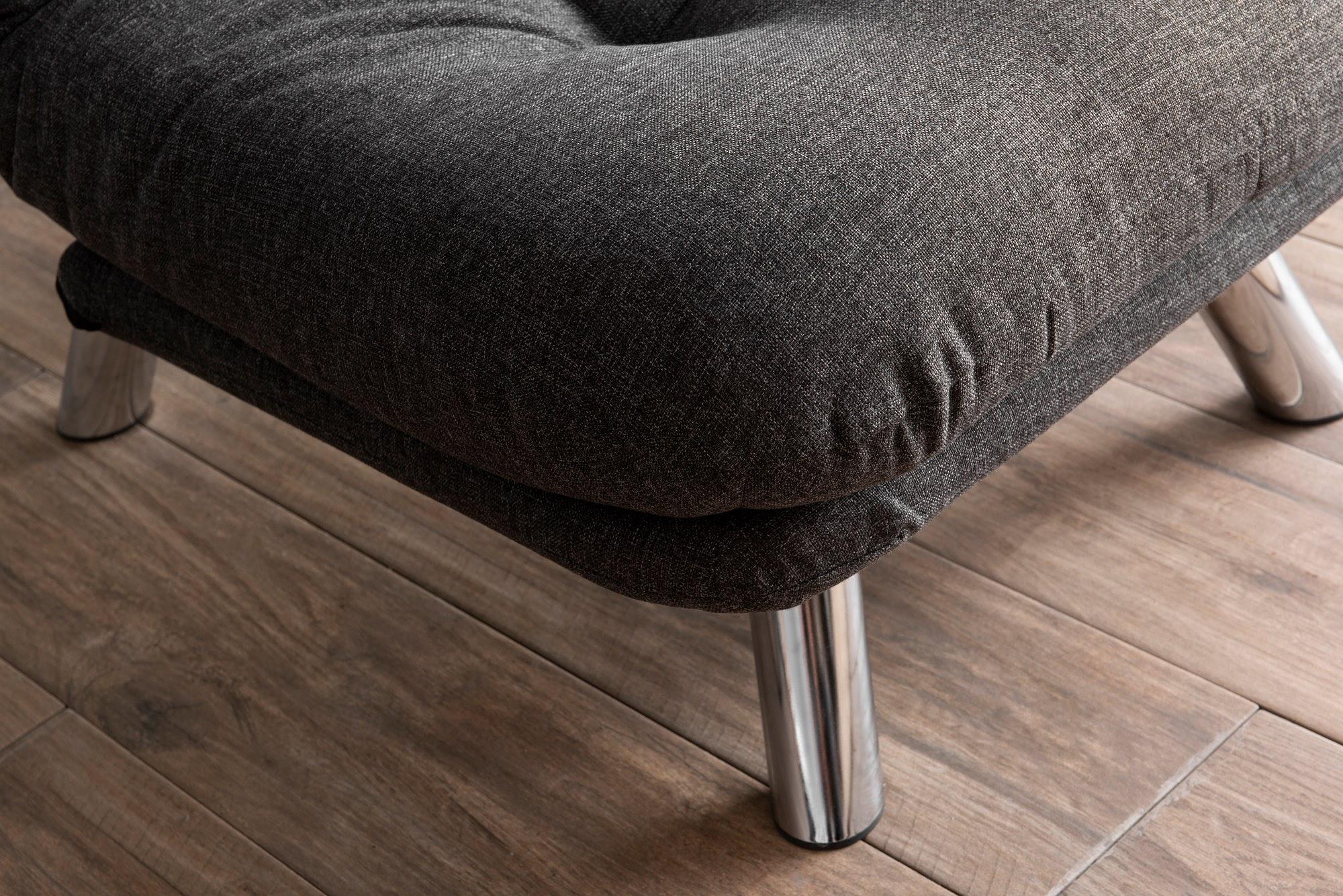 Misa Small Solo Sofa Bed 1-seater Dark Grey 4