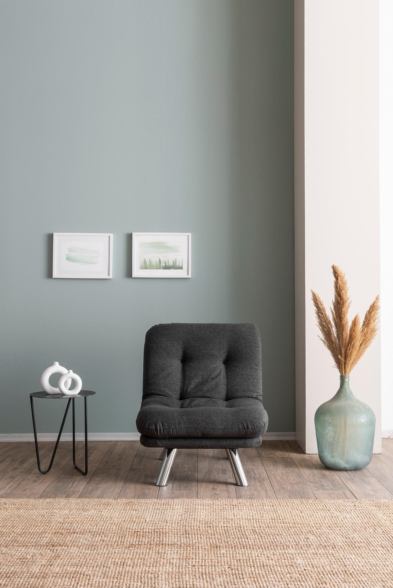 Misa Small Solo Sofa Bed 1-seater Dark Grey 3