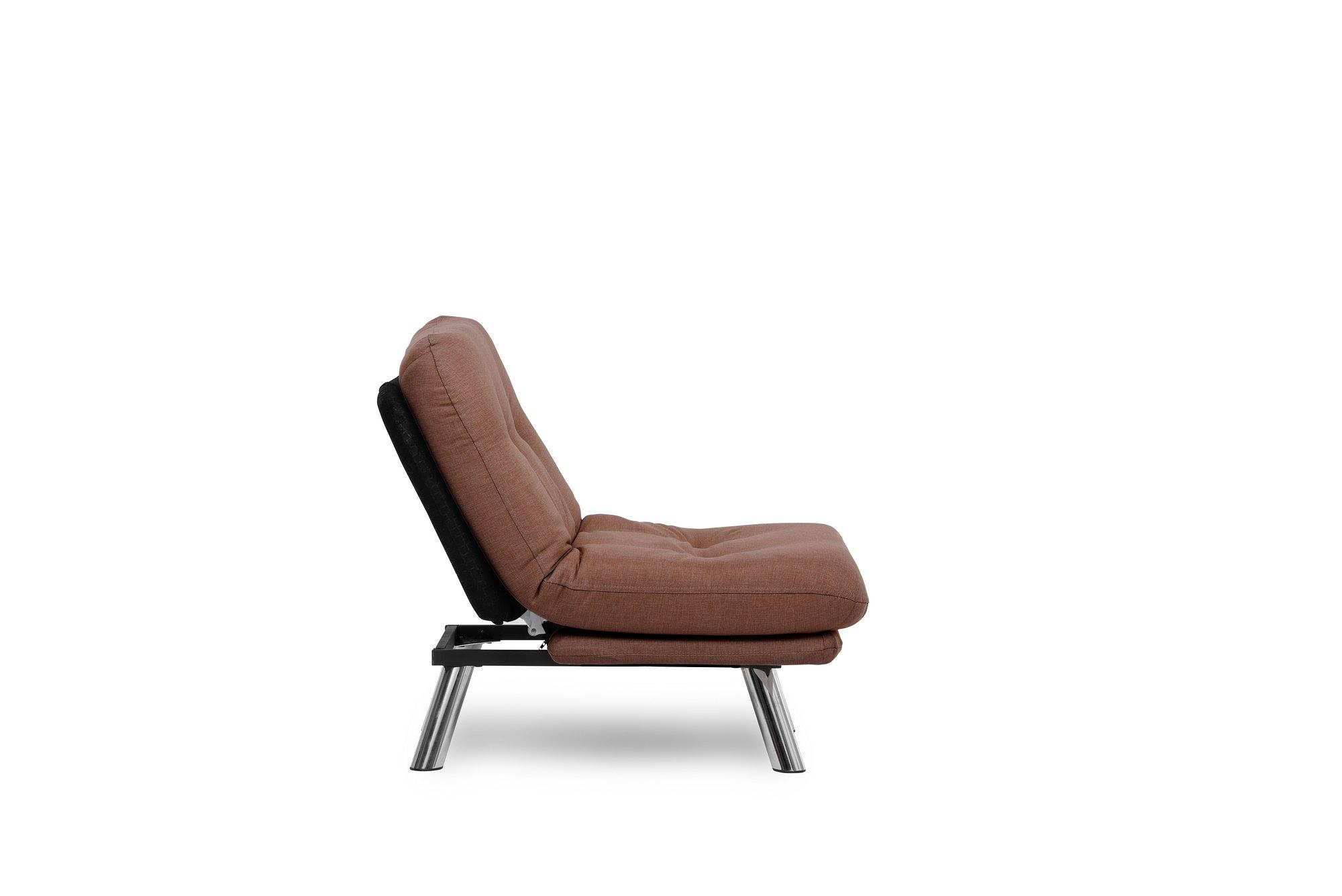 Misa Small Solo Sofa Bed 1-seater Light Brown 8