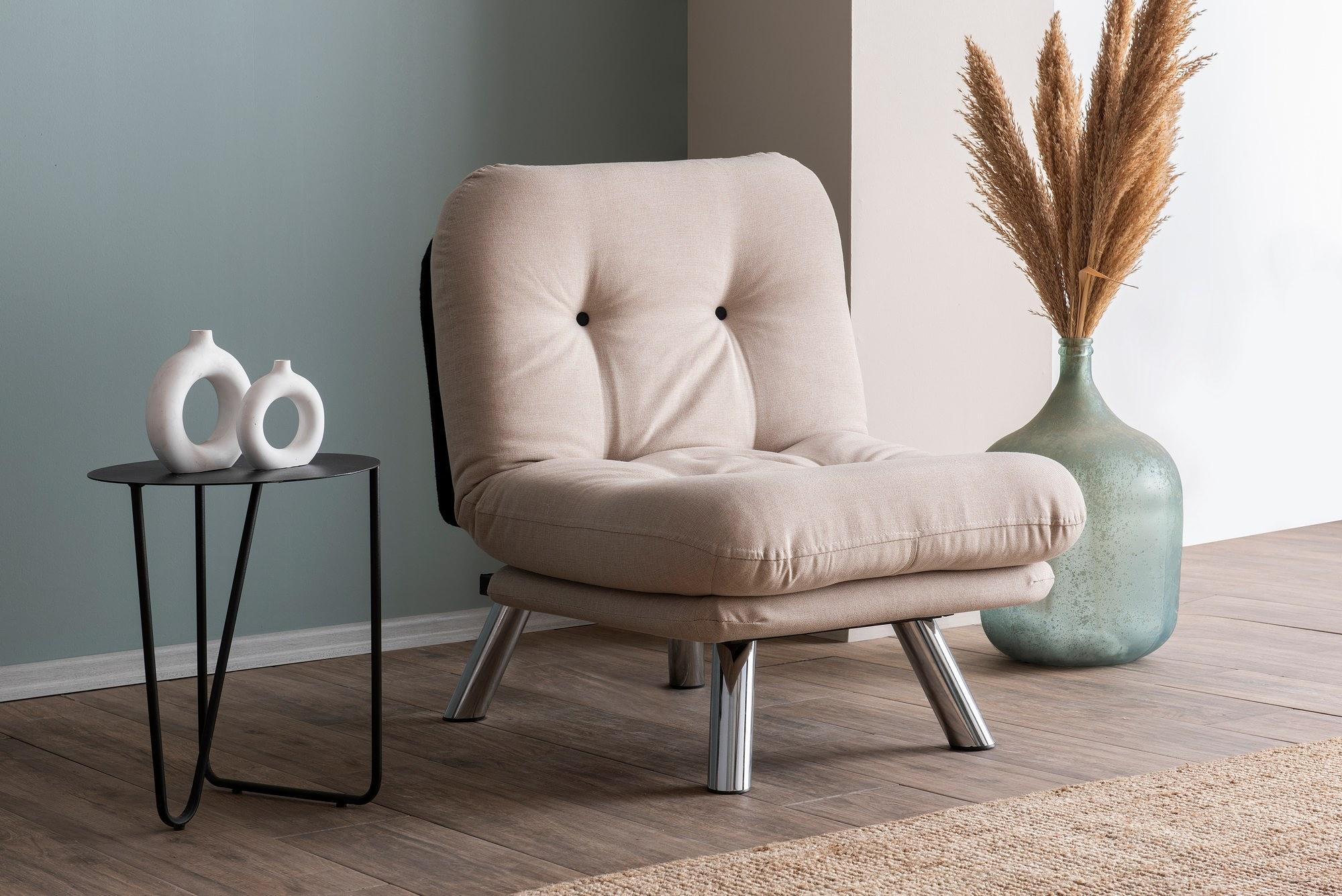 Misa Small Solo V2 Sofa bed 1-seater Cream 1