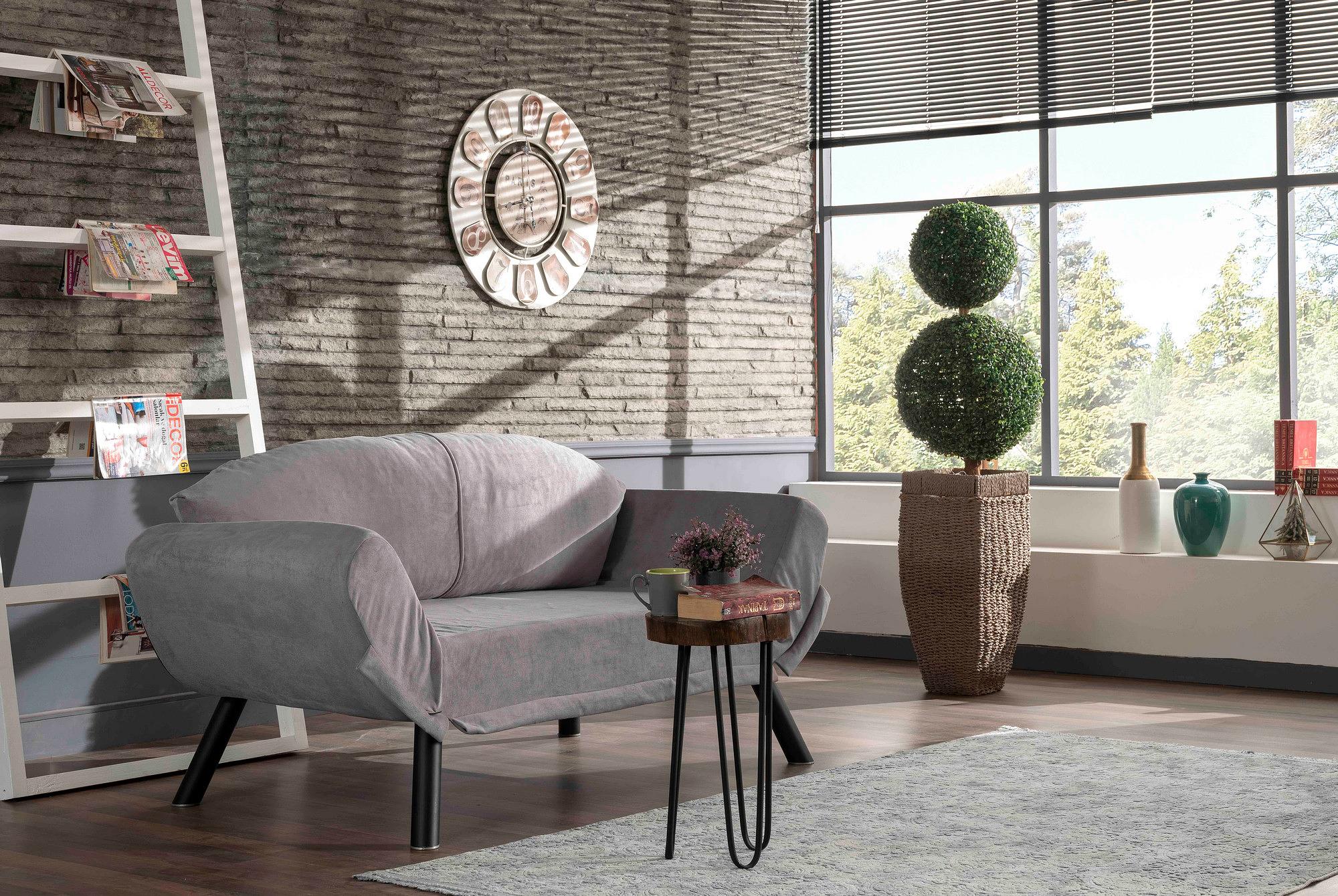 Genzo Sofa bed 2-seater Grey 1