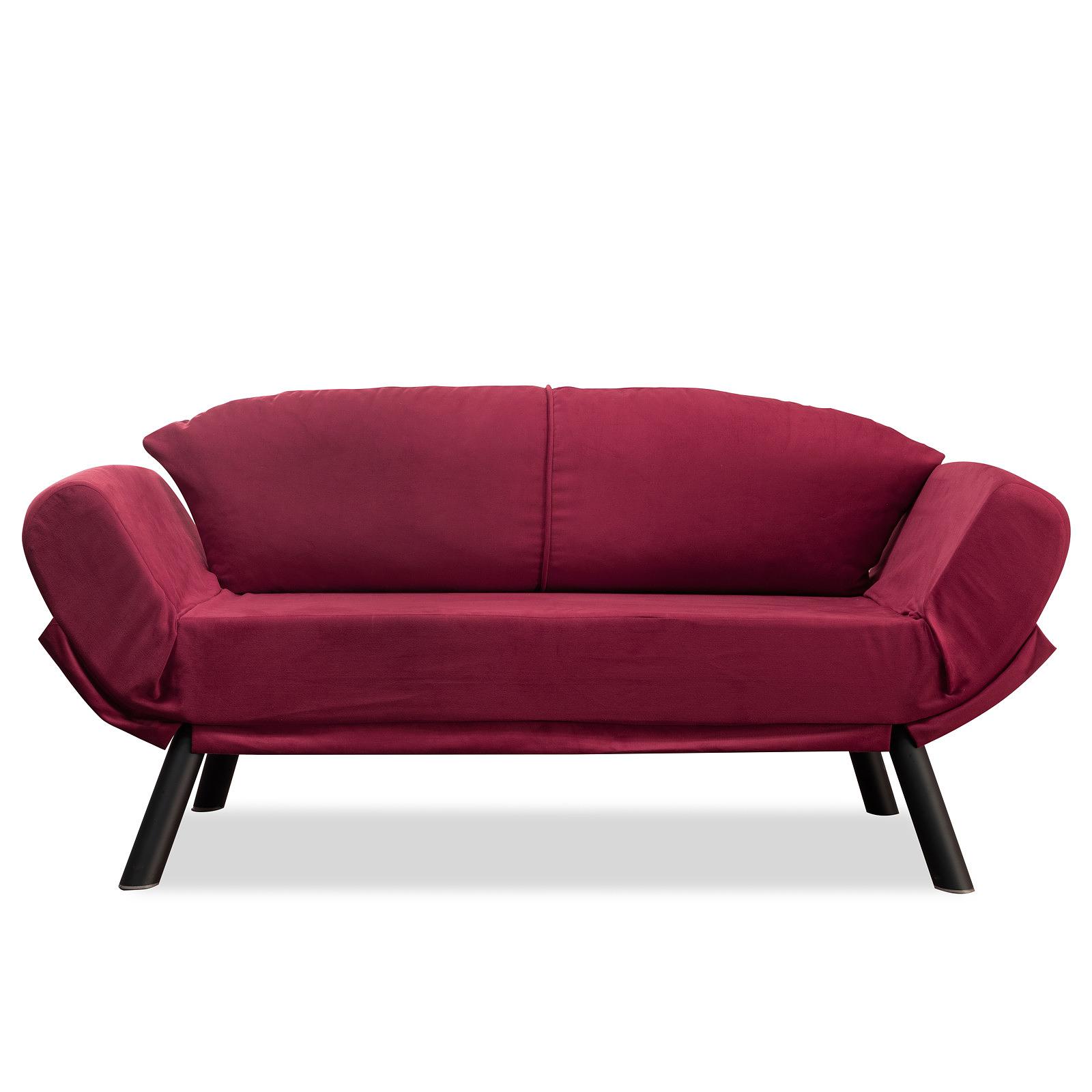 Genzo Sleeper Sofa 2-seater Maroon 2