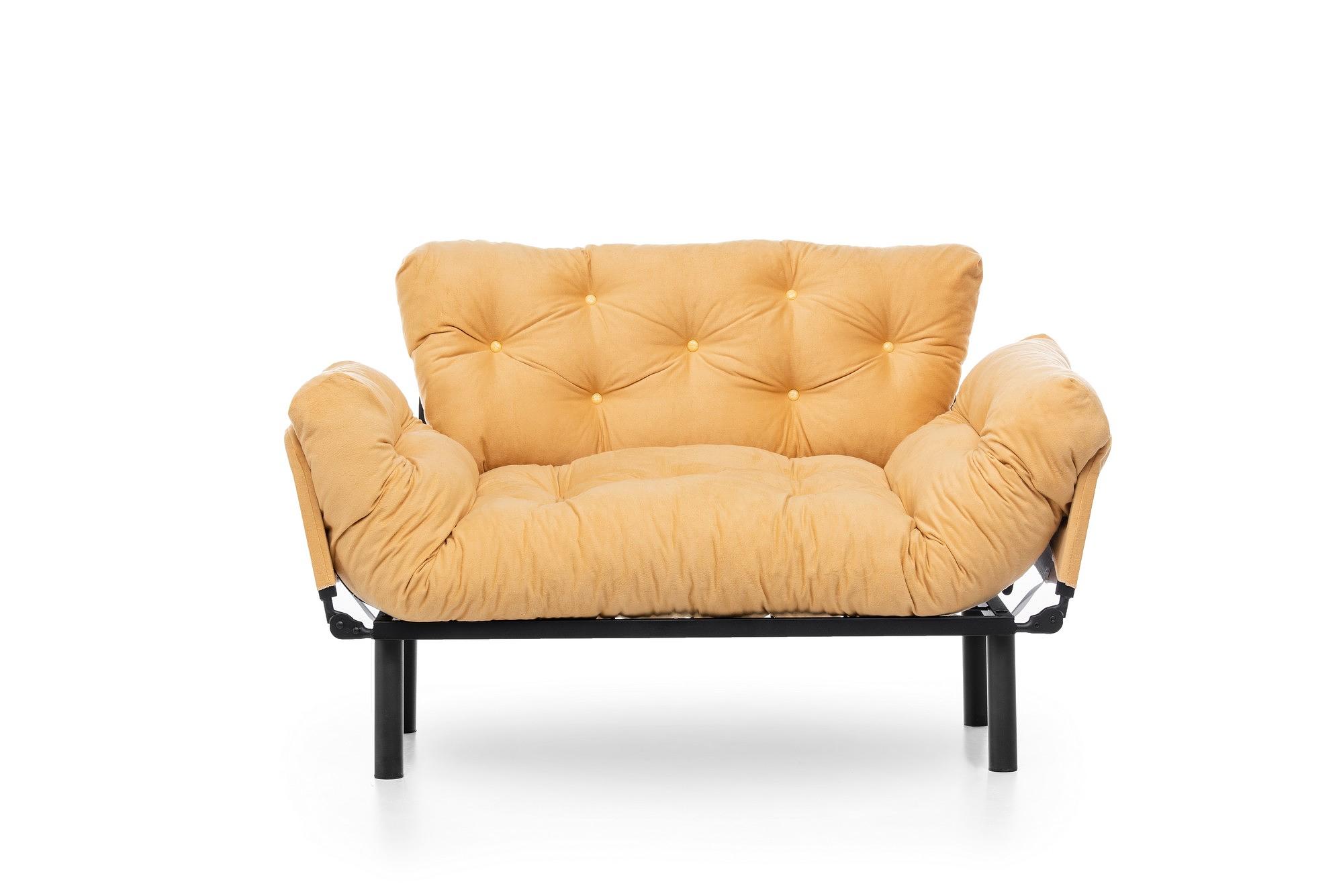 Nitta Sofa Bed 2-seater Mustard 9