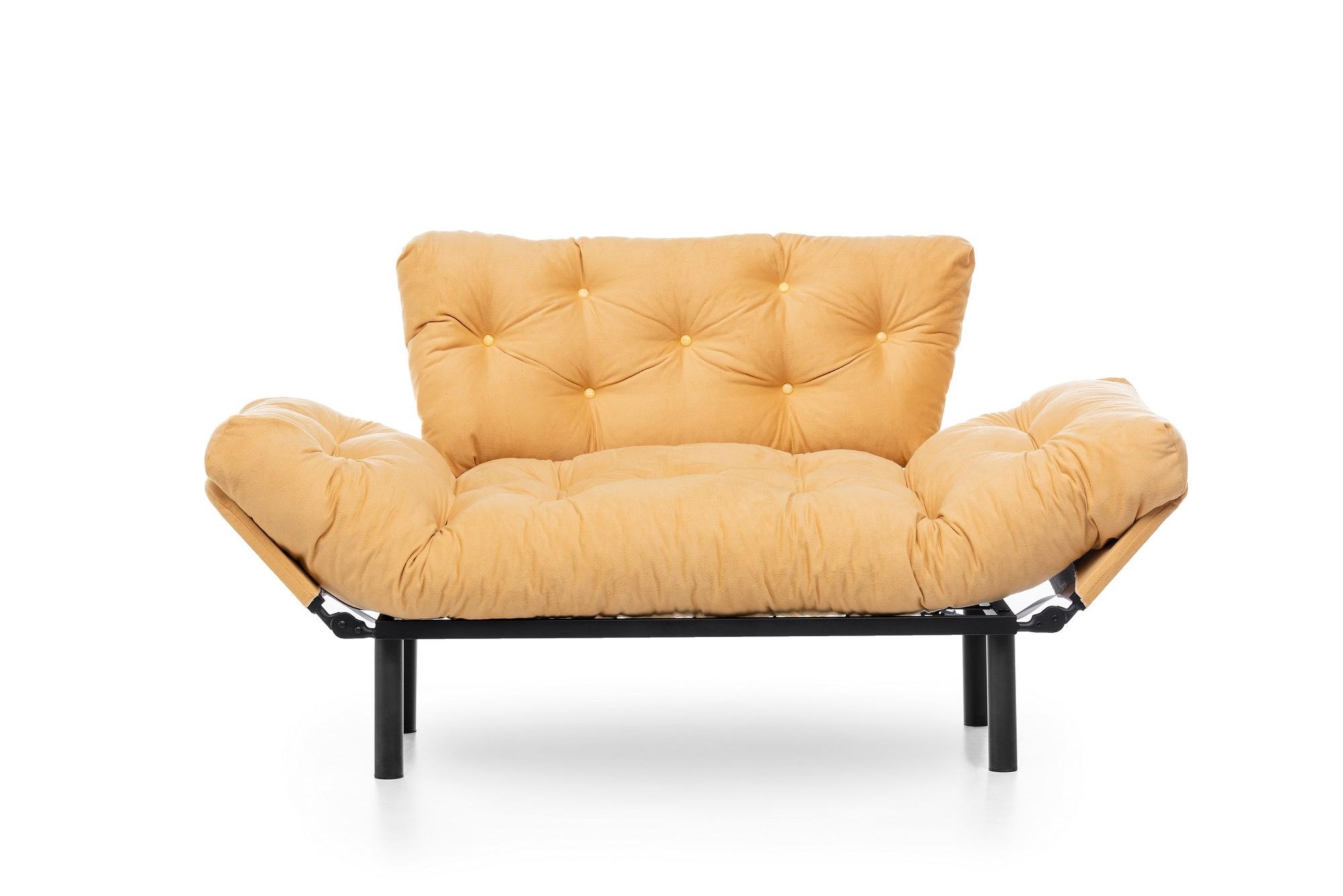 Nitta Sofa Bed 2-seater Mustard 8