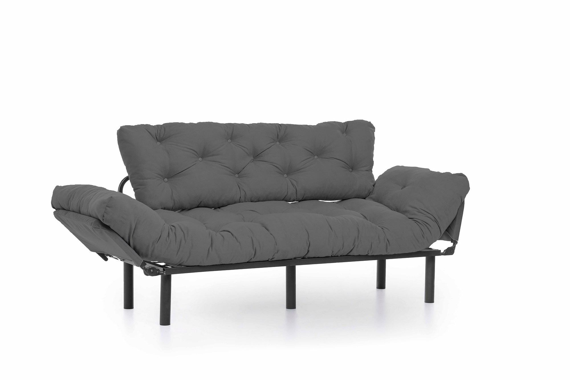 Nitta Triple Sofa Bed 3-Seater Grey 5